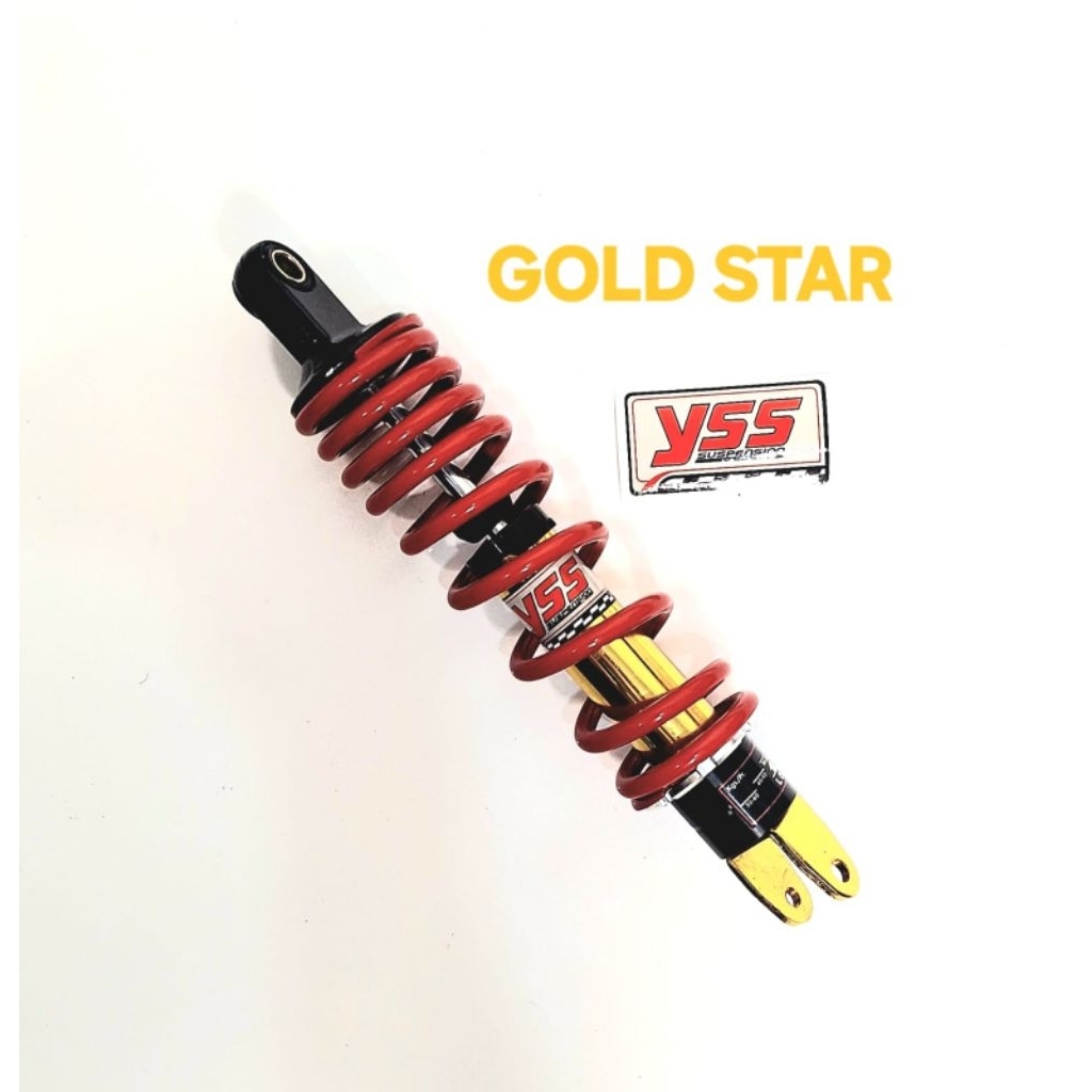 SHOCK BELAKANG COPY YSS MERAH/BIRU UKURAN 330 MM BUAT MOTOR VARIO 125CC/ VARIO 150CC/ VARIO 160CC/ X
