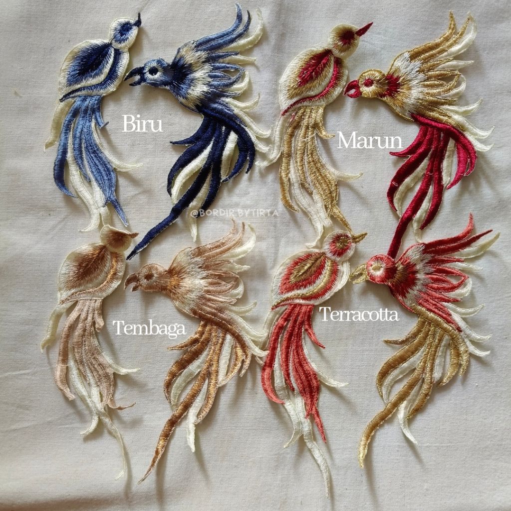 bordir aplikasi PLECI O bordir aplikasi