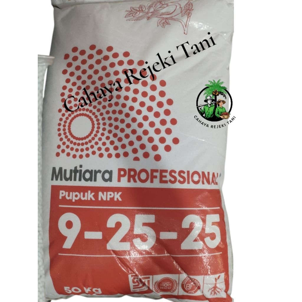 Pupuk NPK Mutiara Profesional 9-25-25 original pabrik 50kg