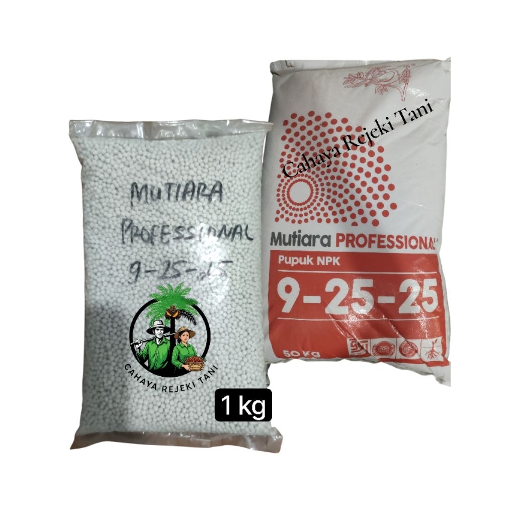 Pupuk NPK Meroke Mutiara Profesional 9-25-25 Original kemasan repack 1kg