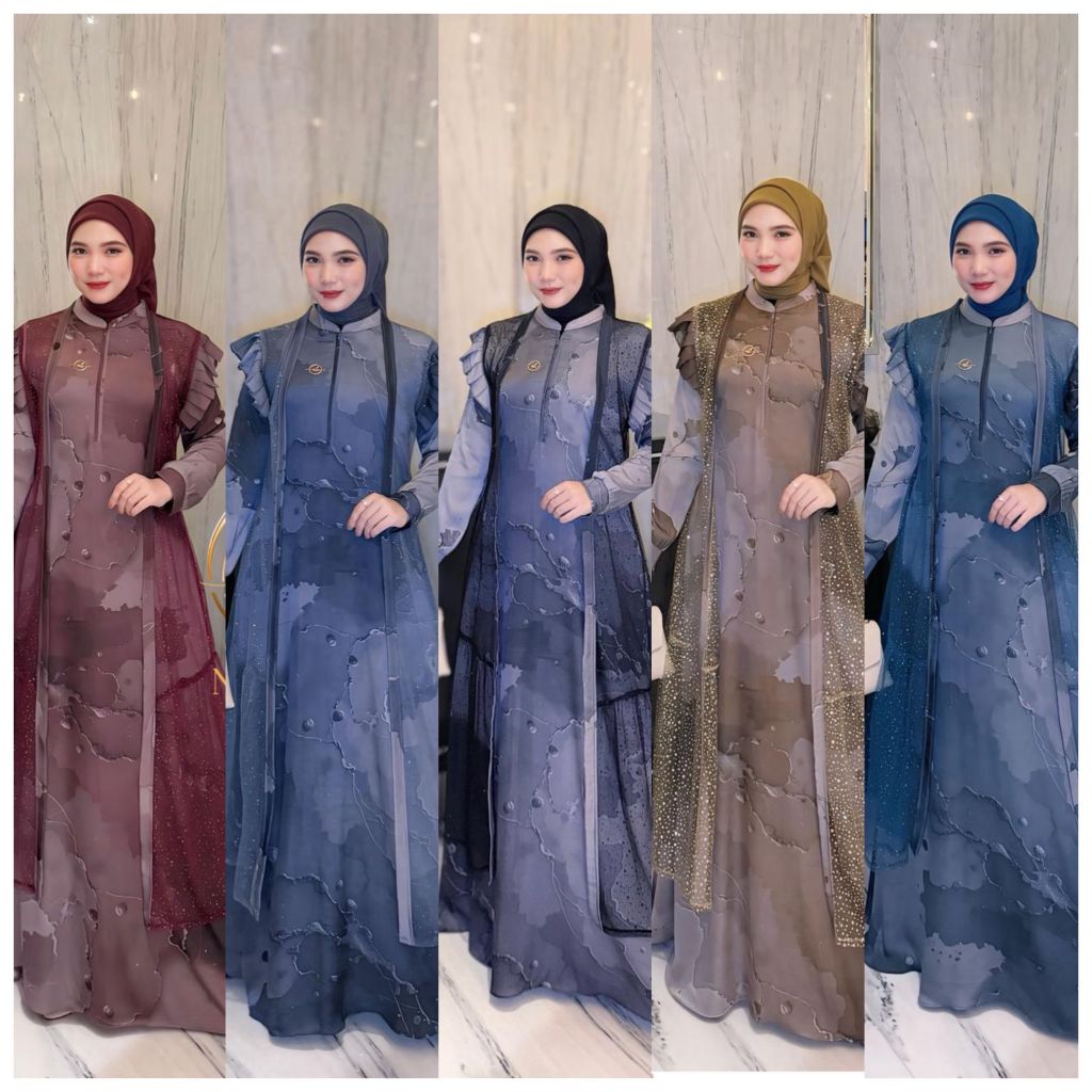 Gamis Dress Terbaru Myza by New Lusy