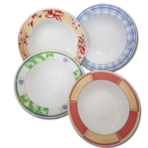 PIRING ROUND TOPI 9"( SANGO ) /PIRING SOUP/PIRING SAJI/PIRING CEKUNG/PIRING TOPI / PIRING KERAMIK CE