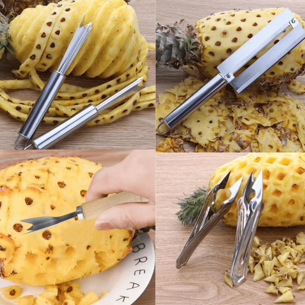 JH Capitan Penjepit Mata Nanas/Pisau Pengupas Nenas Ulir/Pineapple Peeler/Pisau Kupas Kulit Nanas Te