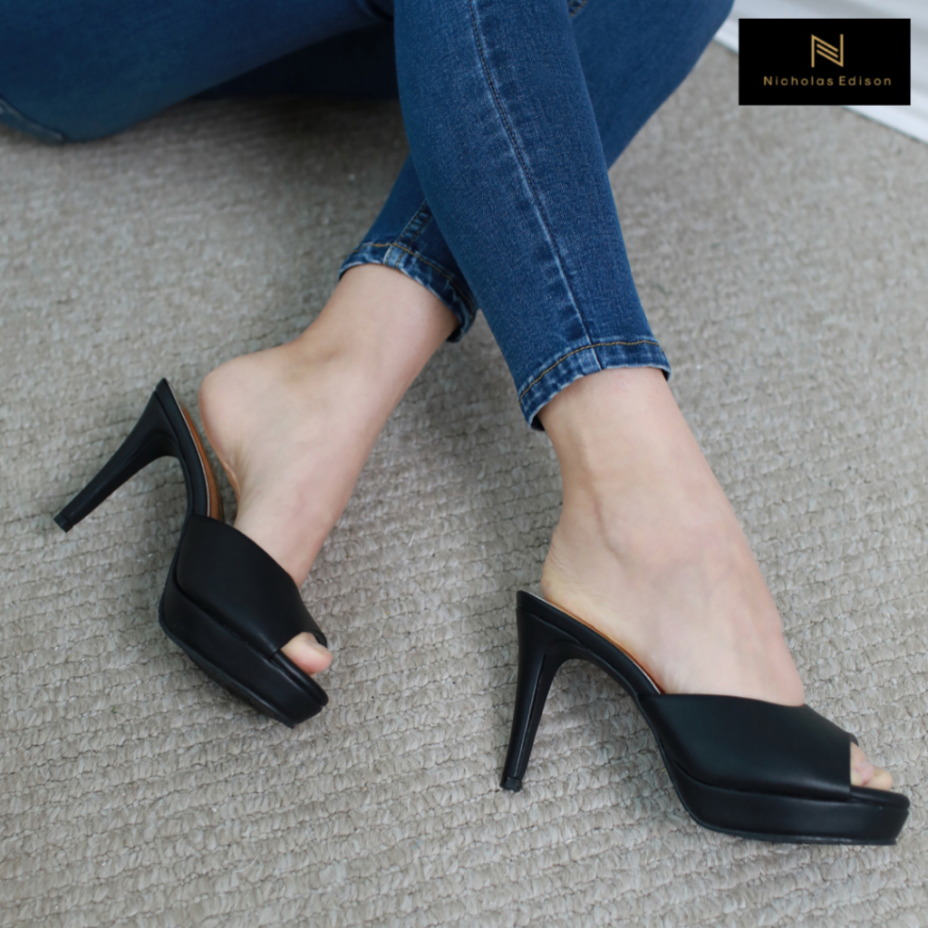 Nicholas Edison Heels Nayana stiletto Heels slip on nyaman terbaru