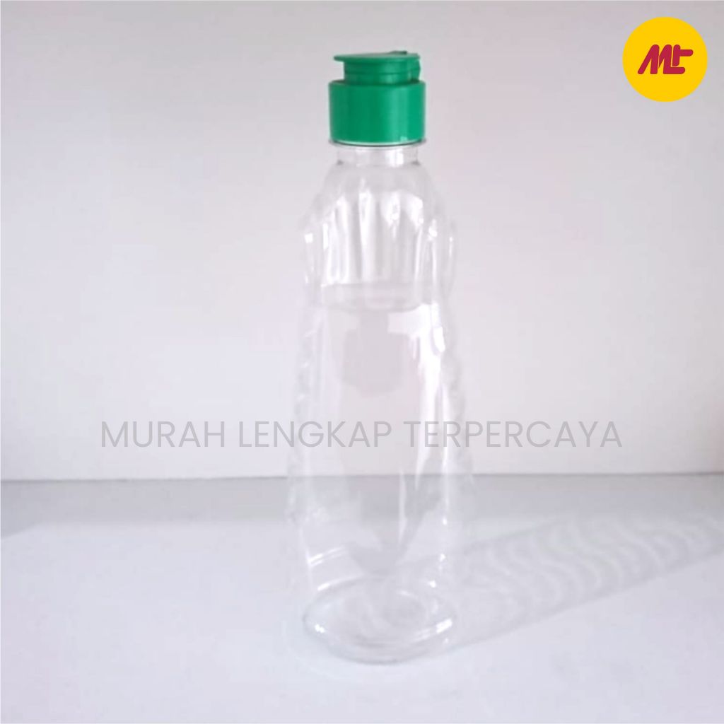 Botol Sabun Cuci Piring 450 ml Tutup Fliptop Jamur Hijau