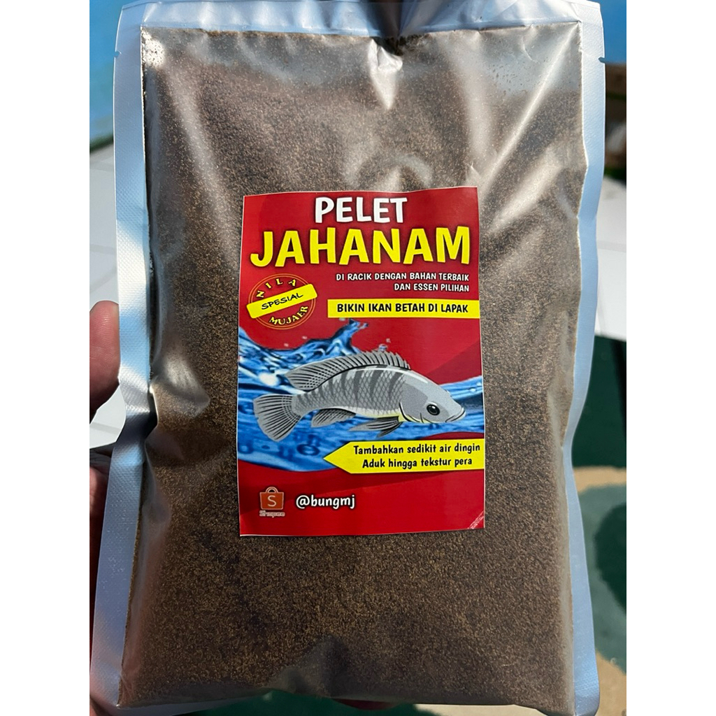 PELET JAHANAM UMPAN IKAN NILA ATAU MUJAIR