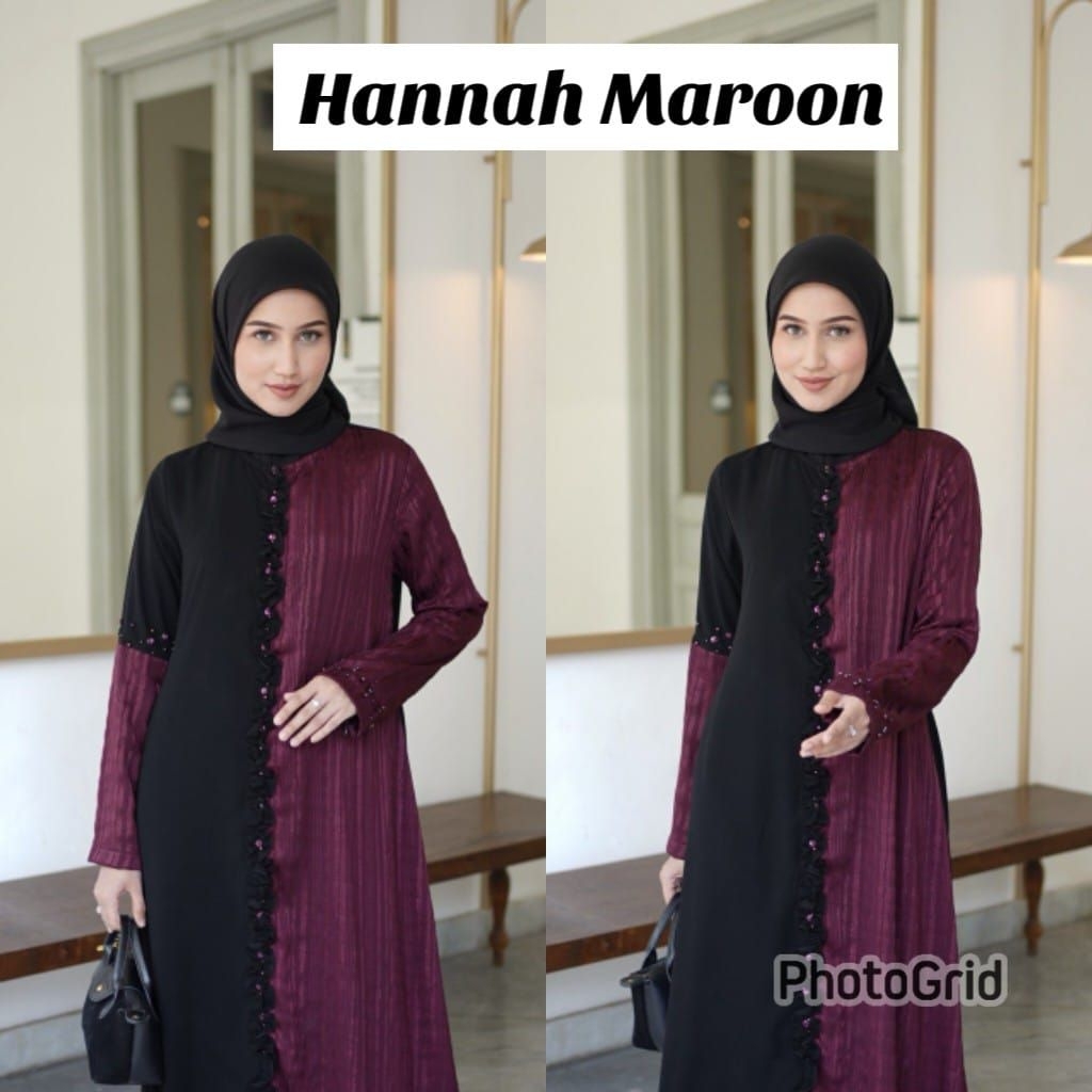 Abaya Hitam Raya Muslim Gamis Arab Dewasa Wanita Umroh Mata Hitam  Dress Syari Maxi Turki Bordir Rem