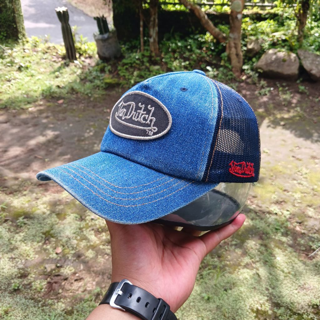 Topi Trucker Denim by Von Ducth