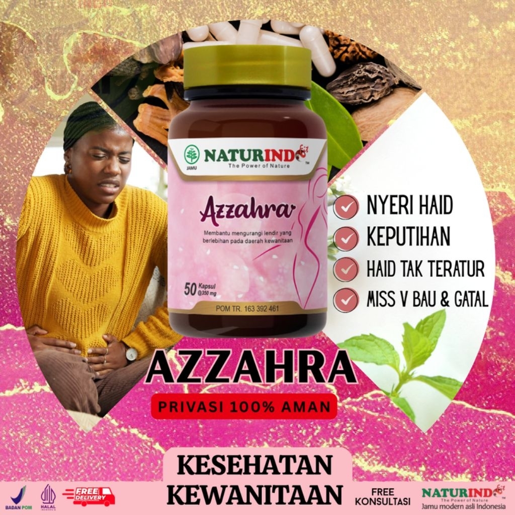 Azzahra Naturindo Jamu Pelancar Haid Obat Herbal Telat Haid 1 Minggu 1 2 3 Hari Bulan Tahun Taun Men