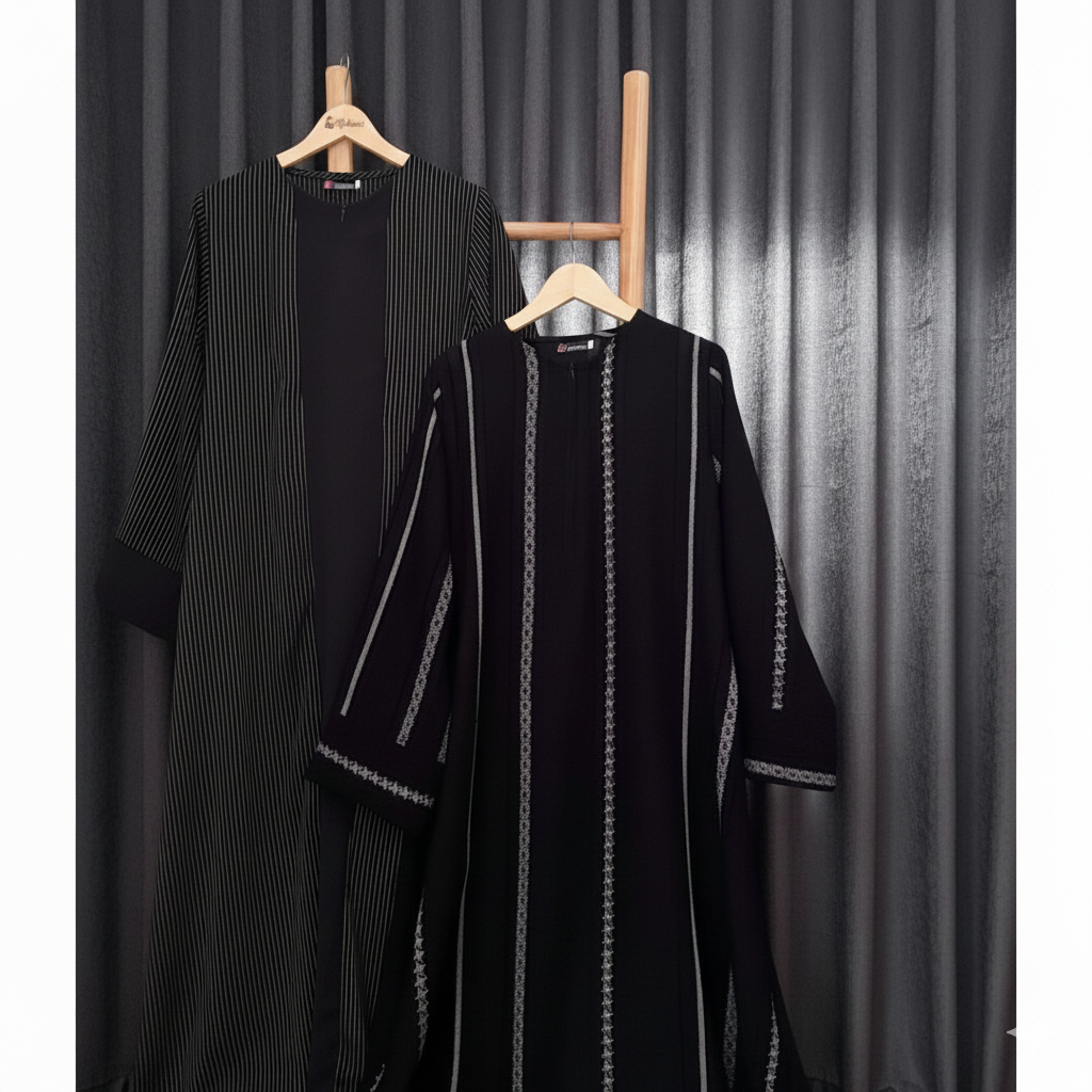 Abaya Hitam Mewah Elegan Arab Remaja Elegan Jumbo Turkey 2026