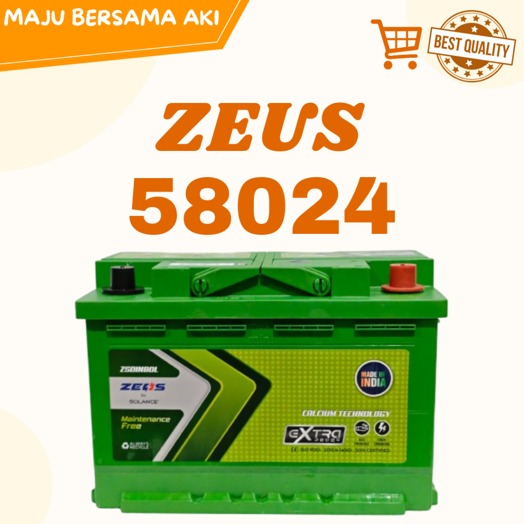 Aki mobil Mercedes Benz Tiger (200,220,230,280) Zeus DIN ZEUS 58024