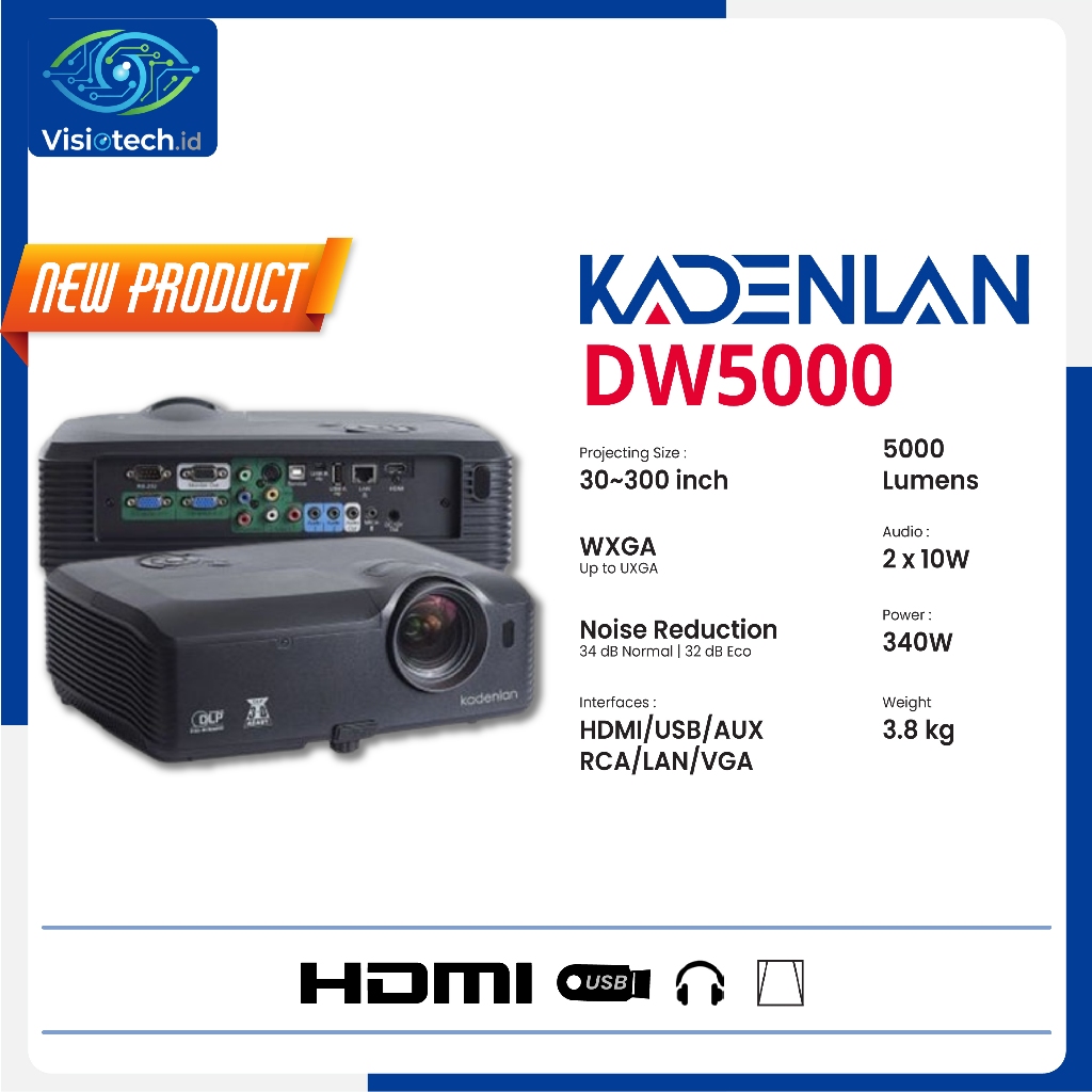 Kadenlan DW5000 | 5000 lumens | Technology DLP