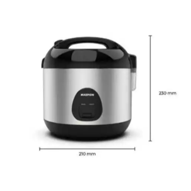MASPION Rice Cooker 0.6 Liter Anti Lengket MRJ0623BSSS