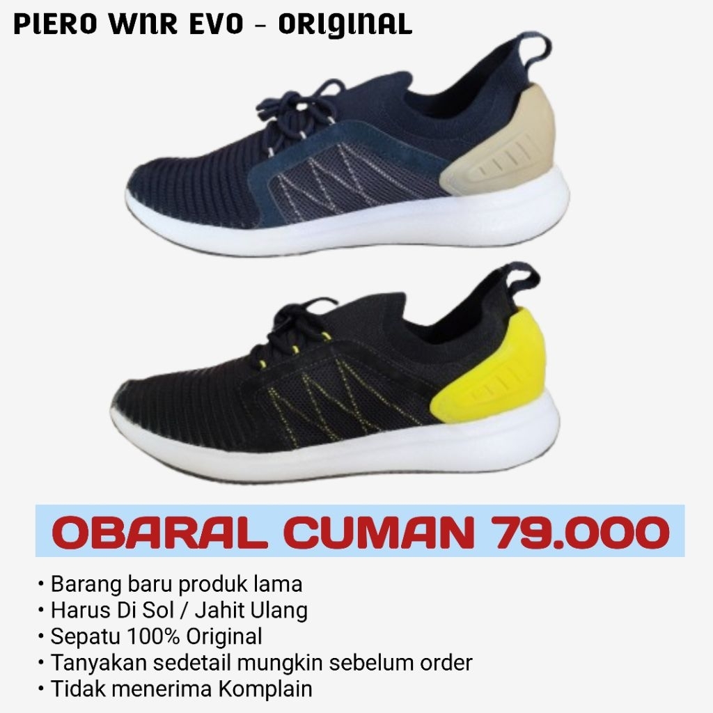 OBRAL SEPATU PIERO WNR EVO - ORIGINAL