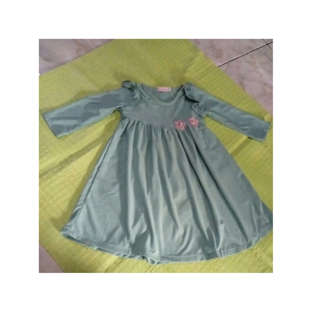 Tunik balita warna hijau mint