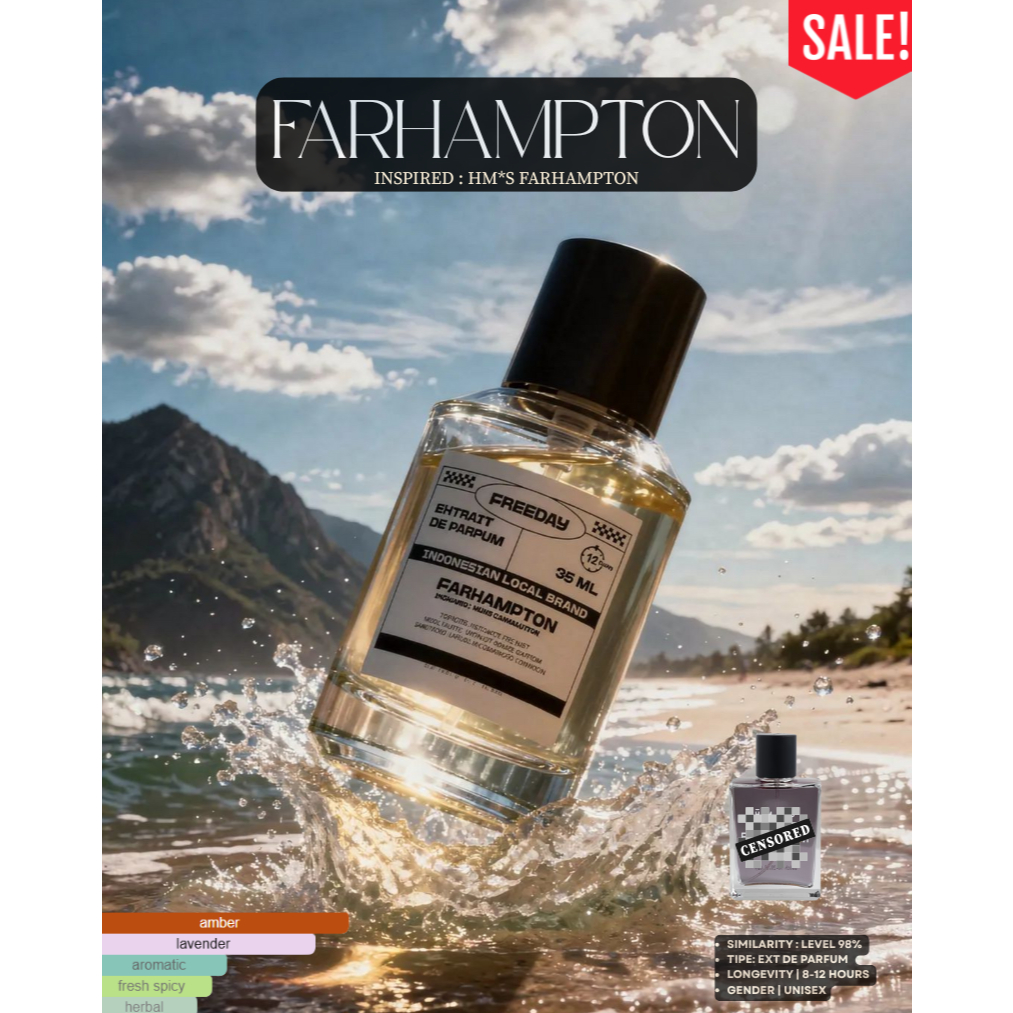 FARHAMPTON FREEDAY PARFUM PREMIUM Pria dan Wanita Special Bundling 35ml Parfume Unisex