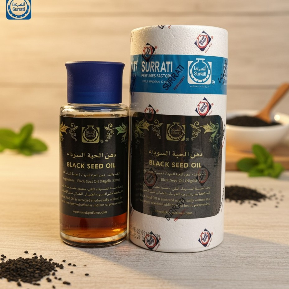 Surrati Habbatussauda Oil 100ml – Minyak Jinten Hitam Asli Arab Saudi | 100% BLACK SEED OIL SURRATI