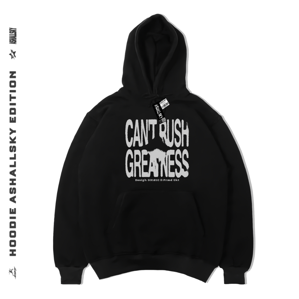 Ashall_store Hoodie Pria Distro Hitam Cant Rush Original Hodie Pria & Wanita Hoodie Distro Original 
