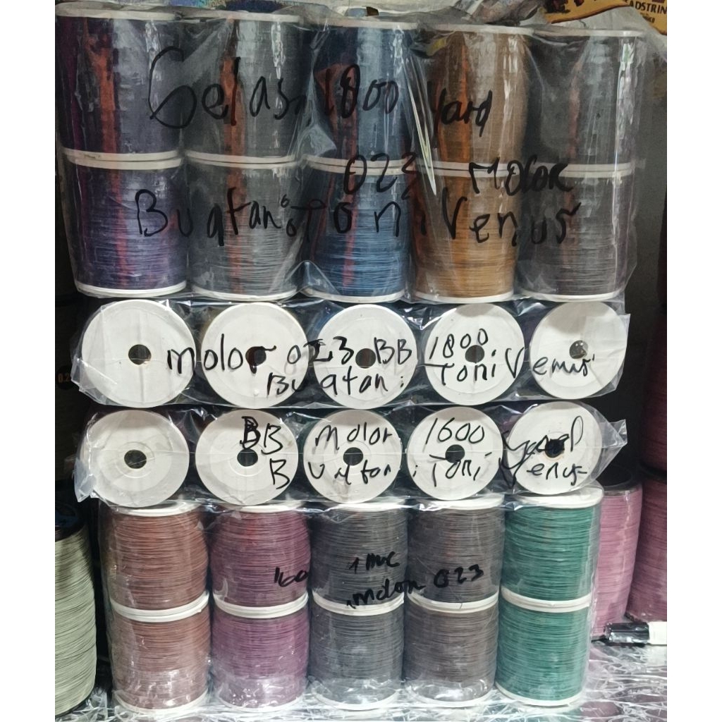 1 slop ( 10 klos bonus 1 klos) Gelasan  molor 023 bb 1600 & 1800  tanpa label  buatan TONI "VENUS" S