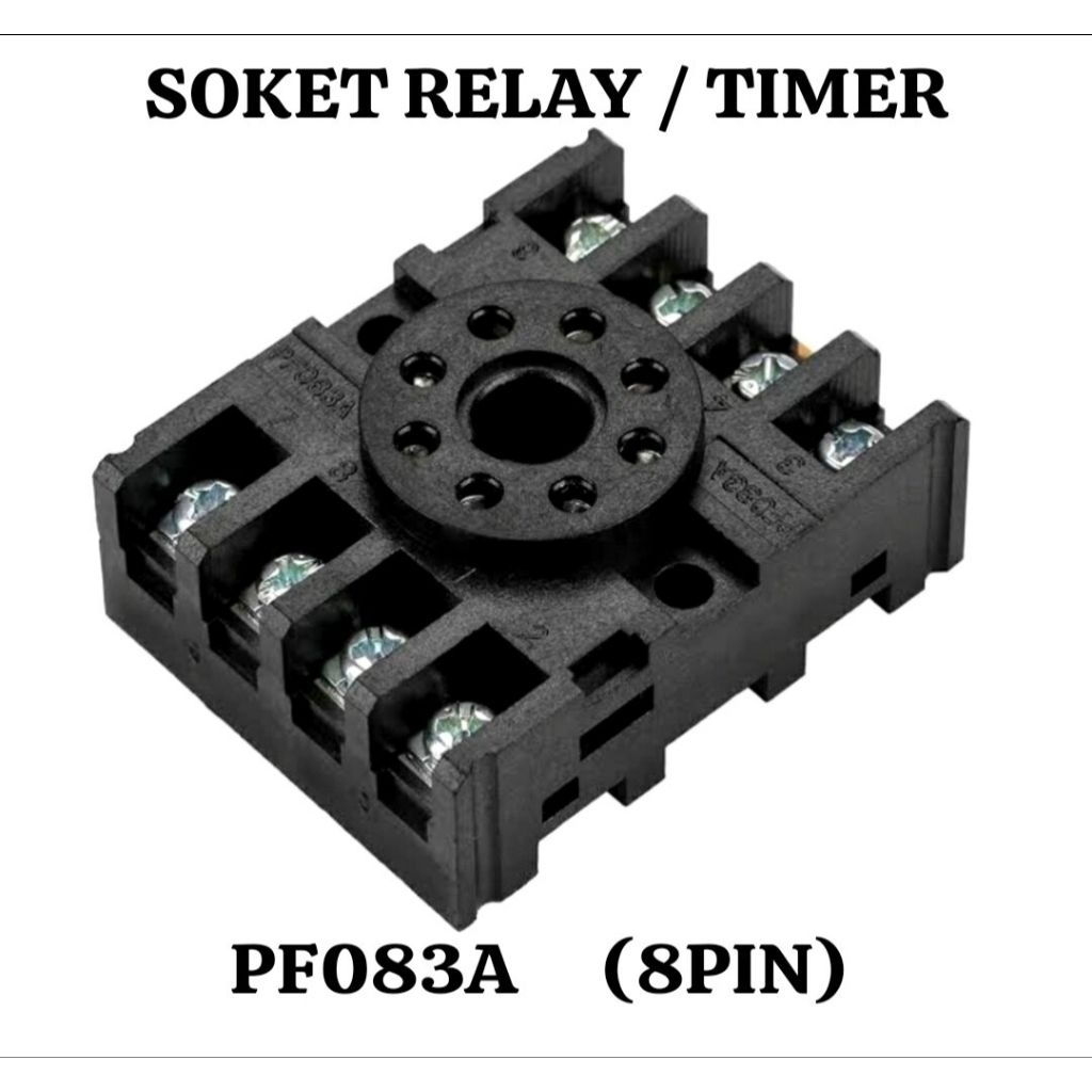 SOKET 8 KAKI / 8 PIN  UNTUK TIMER DAN RELAY