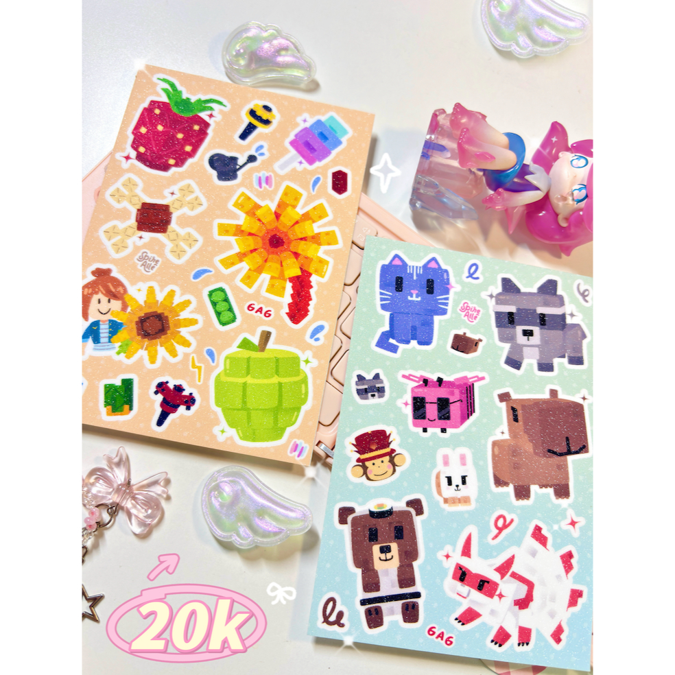 Grow Garden Flower and Pet Sticker Sheet