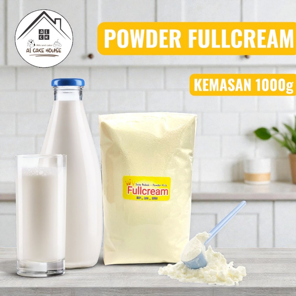 Fullcream Milk Bubuk 1kg Susu Bubuk Kiloan 1000gr Untuk Minuman Baking Kue dan Roti