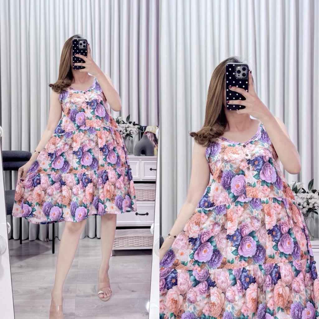 DRESS SALSA (PRIVASI AMAN)/ HOMEDRESS/ DASTER MURAH/ DASTER KEKINIAN/ DASTER TANKTOP RUFFLE