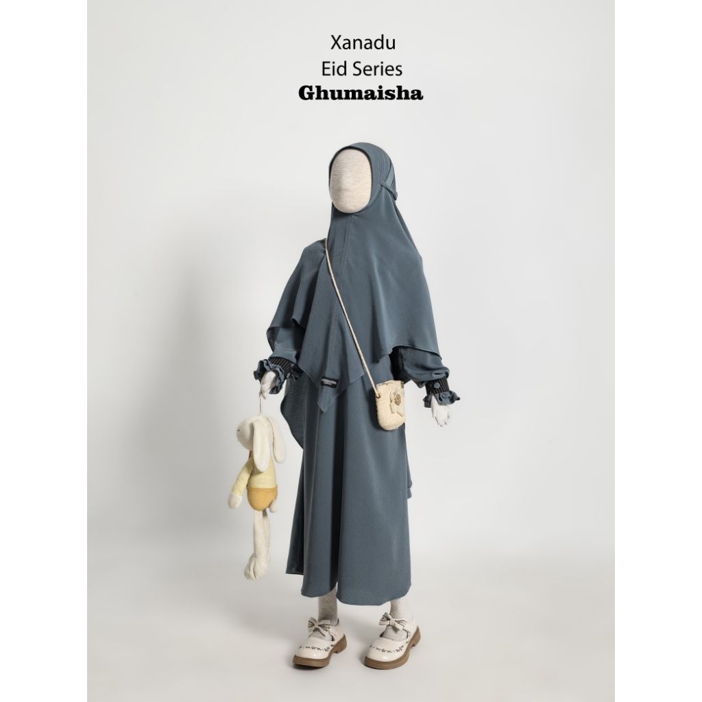 sarimbit edisi Fitri abaya anak by ghumaisha collection