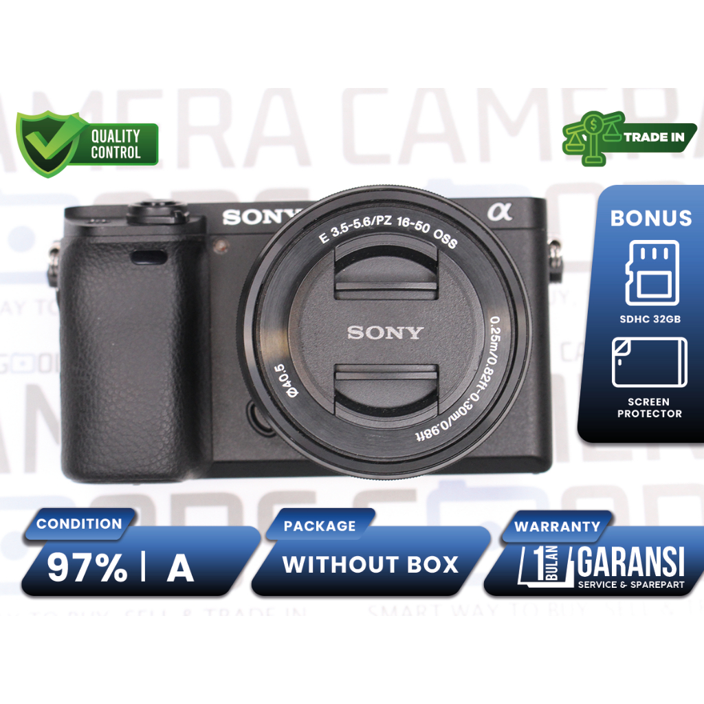 Kamera Sony A6300 Mirrorless APS-C kit 16-50mm Second Bekas Grade A / Sony ILCE-6300 - C250291