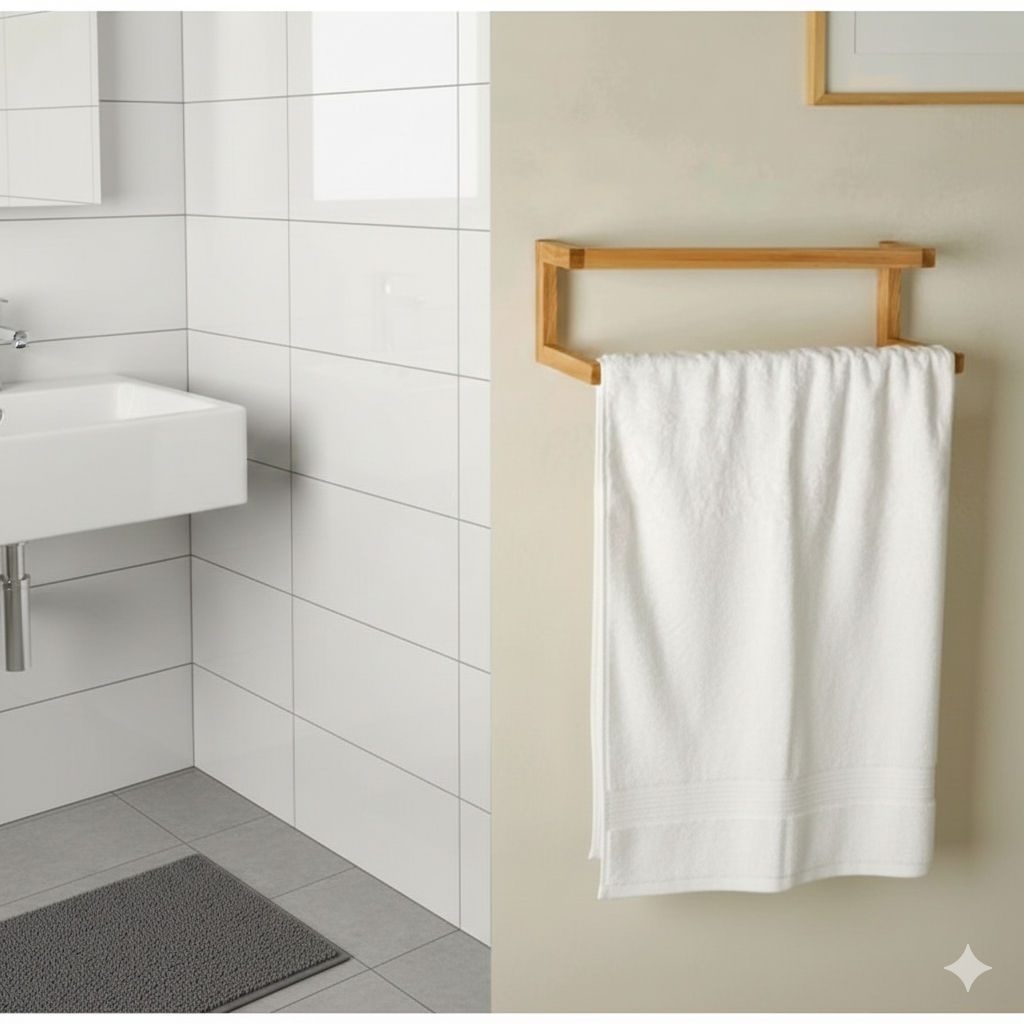 Gantung Handuk Kayu Jatibelanda Aesthetic Gantungan Mukenah Jilbab Baju