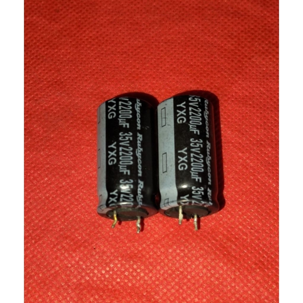 ELCO 35V 2200UF BEKAS COPOTAN