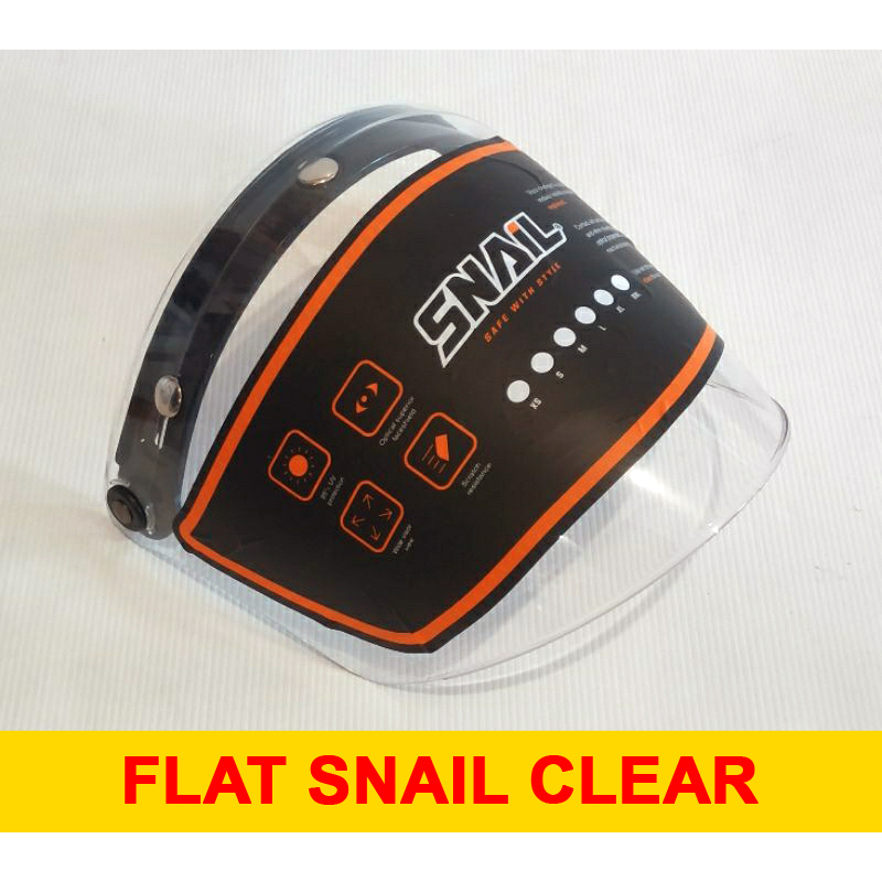 Kaca Snail Visor Flat Clear Original