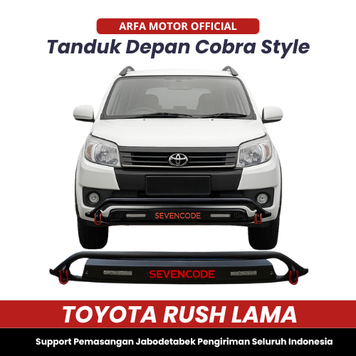 Tanduk Rush Terios Lama Model Cobra Front Guard Bumper Pelindung Depan Bemper Mobil Grand Konde