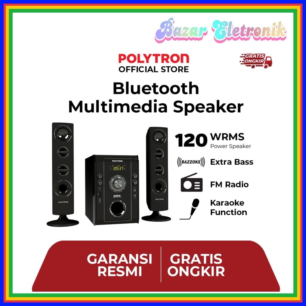 SPEAKER AKTIF POKYTRON PMA 9526 / SPEAKER AKTIF POLYTRON / SPEAKER AKTIF BLUETOOTH POLYTRON