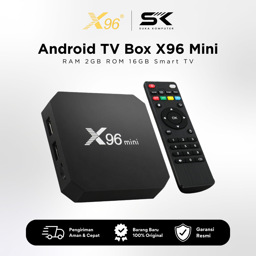 ANDROID TV BOX X96 MINI RAM 2GB ROM 16GB Smart TV Android 9.0