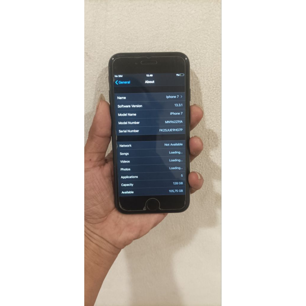 iphone 7 128gb black jet