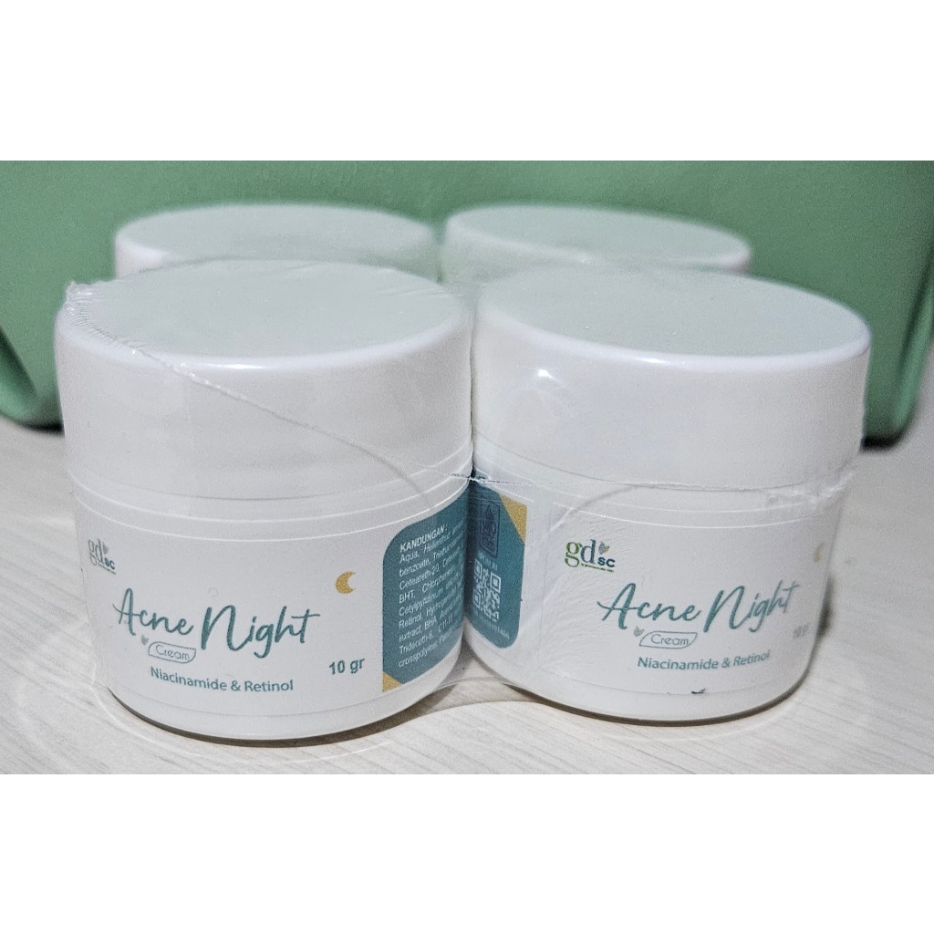 GDSC Acne Night Cream |Cream Anti Jerawat Ampuh |Cream Malam |Glowderma Skin Care