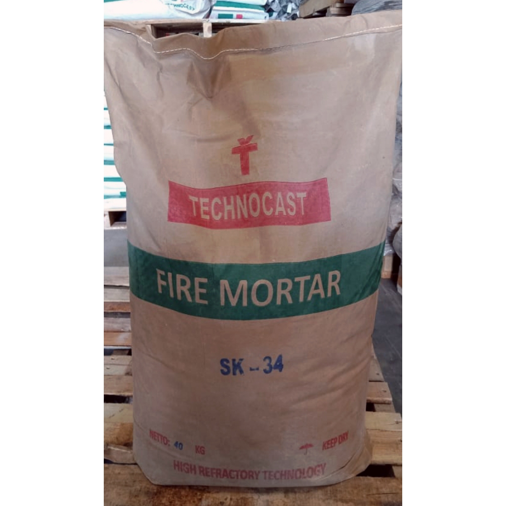 Semen Mortar Tahan Api SK-34 (Khusus pasang bata api/tekstur halus)