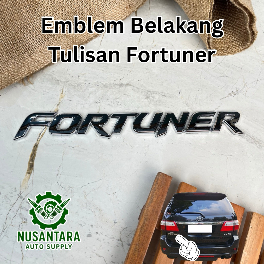 Emblem Bagasi Tulisan Fortuner