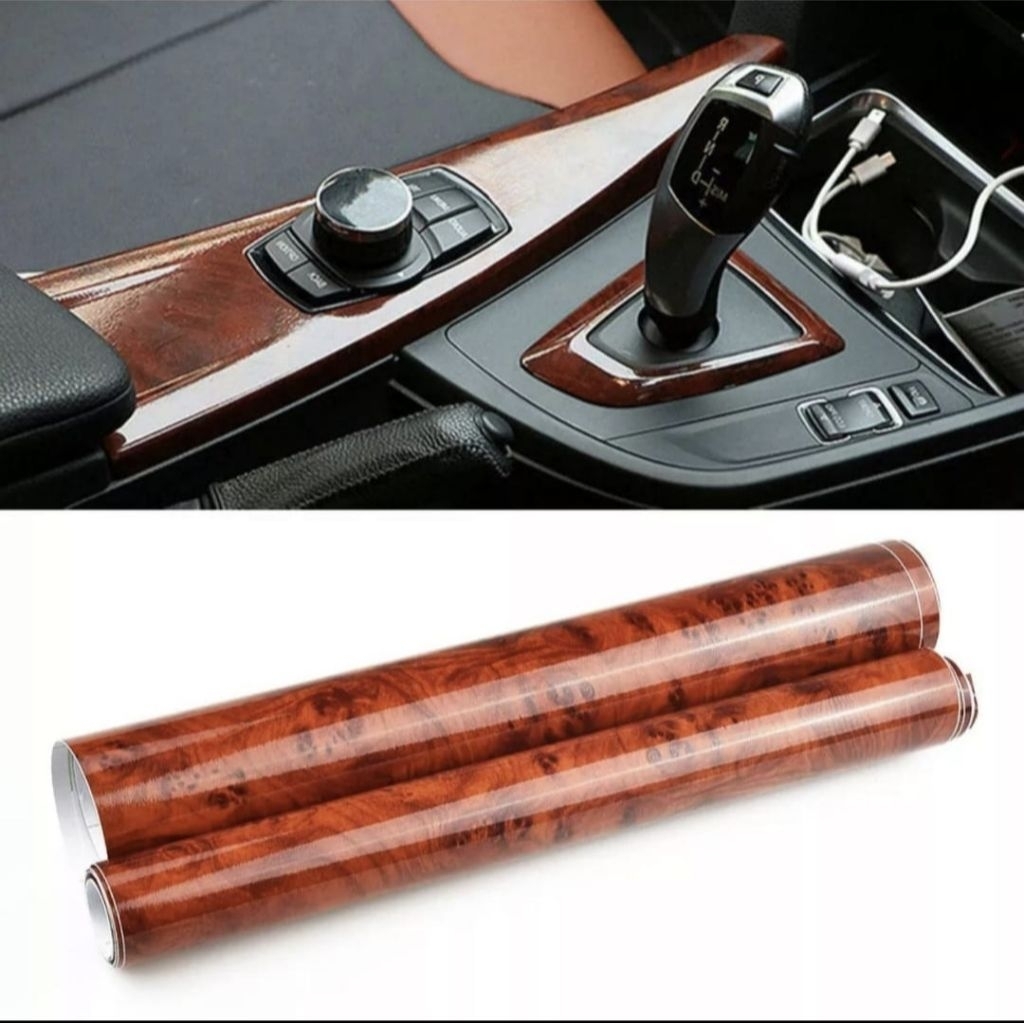 Sticker Kayu Glossy / Stiker interior kendaraaan