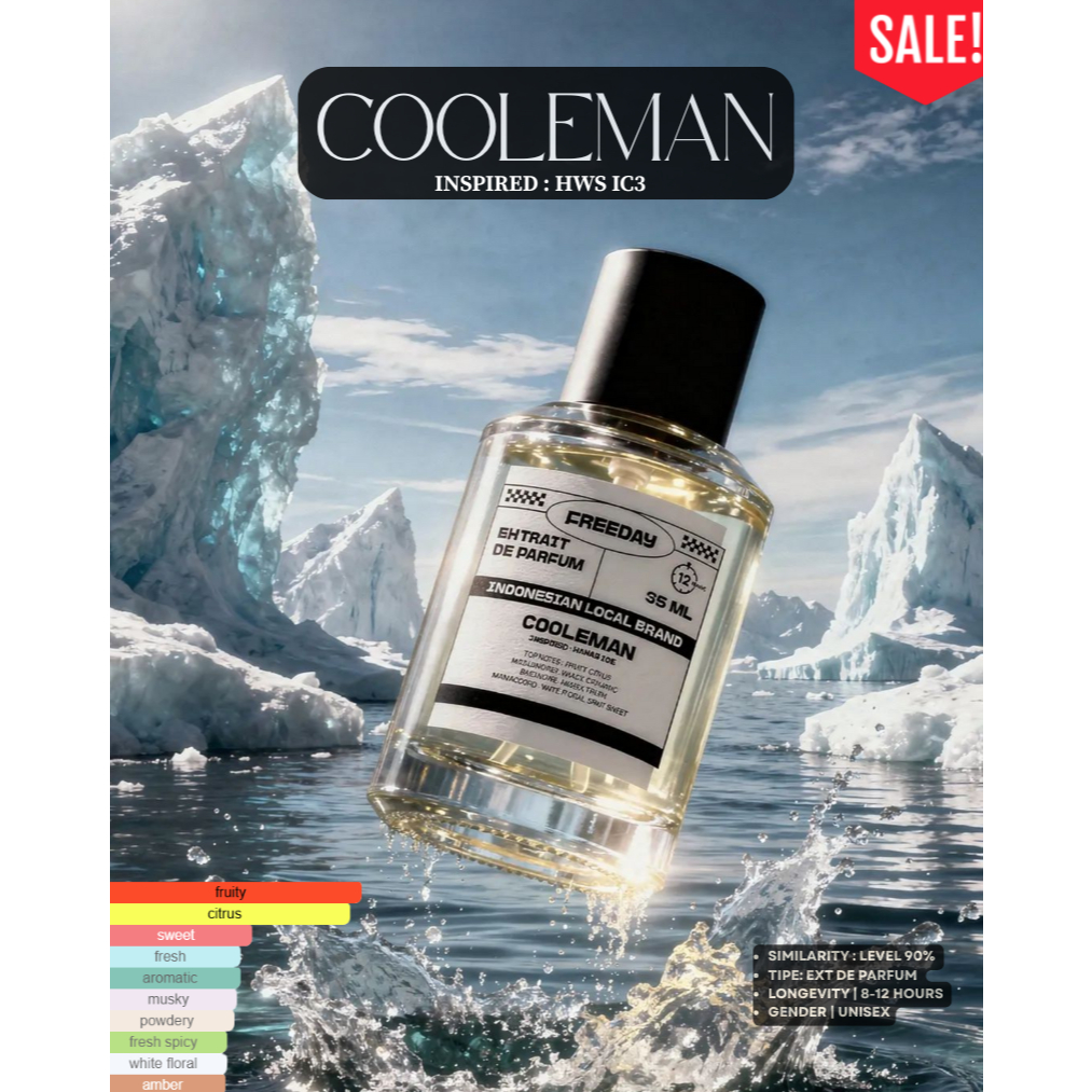 FREEDAY COOLEMAN RASASI HAWAS ICE PARFUM PREMIUM Pria dan Wanita Special Bundling 35ml Parfume Unise