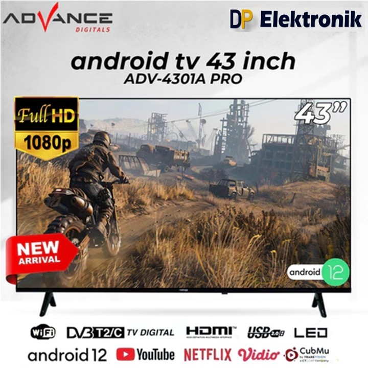 Advance Android TV LED 22/24/27/32/42/43/50 inch Android tv & Digital Tv