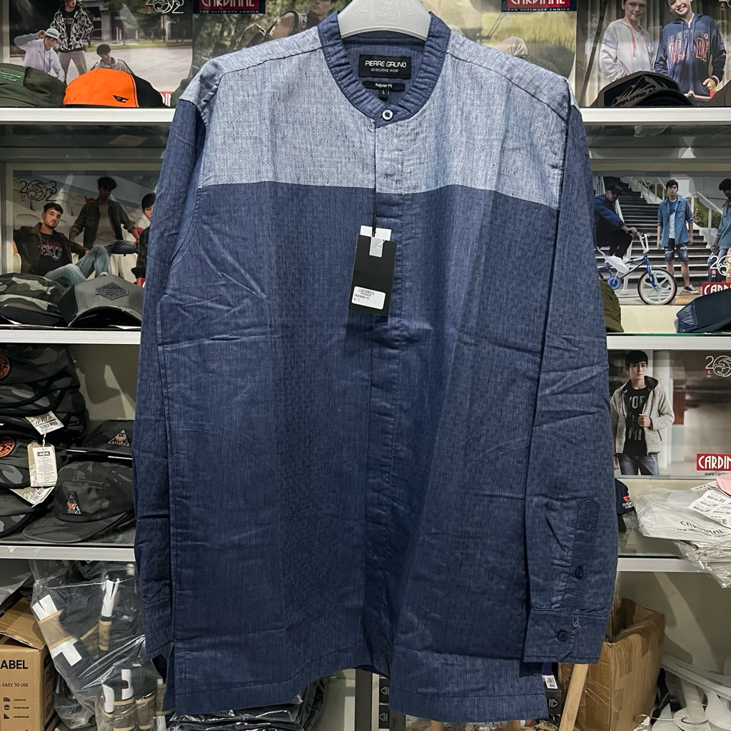 Baju Koko Pierre Gruno Original Lengan Panjang