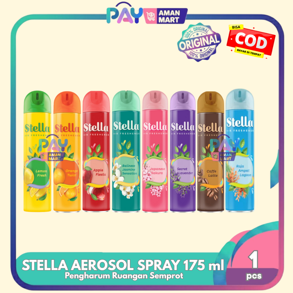 Stella Pengharum Ruangan Aerosol 175ml - Pengharum Ruangan Spray