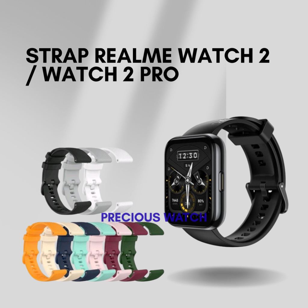 Strap sillicon  Smartwatch 22mm for Realme Watch 2 Realme Watch 2 Pro