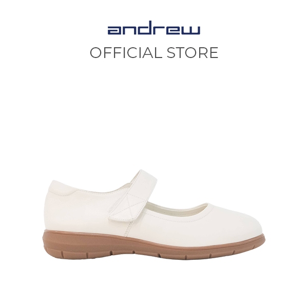 Sepatu Flat Wanita Andrew Shoes Ysoline Beige