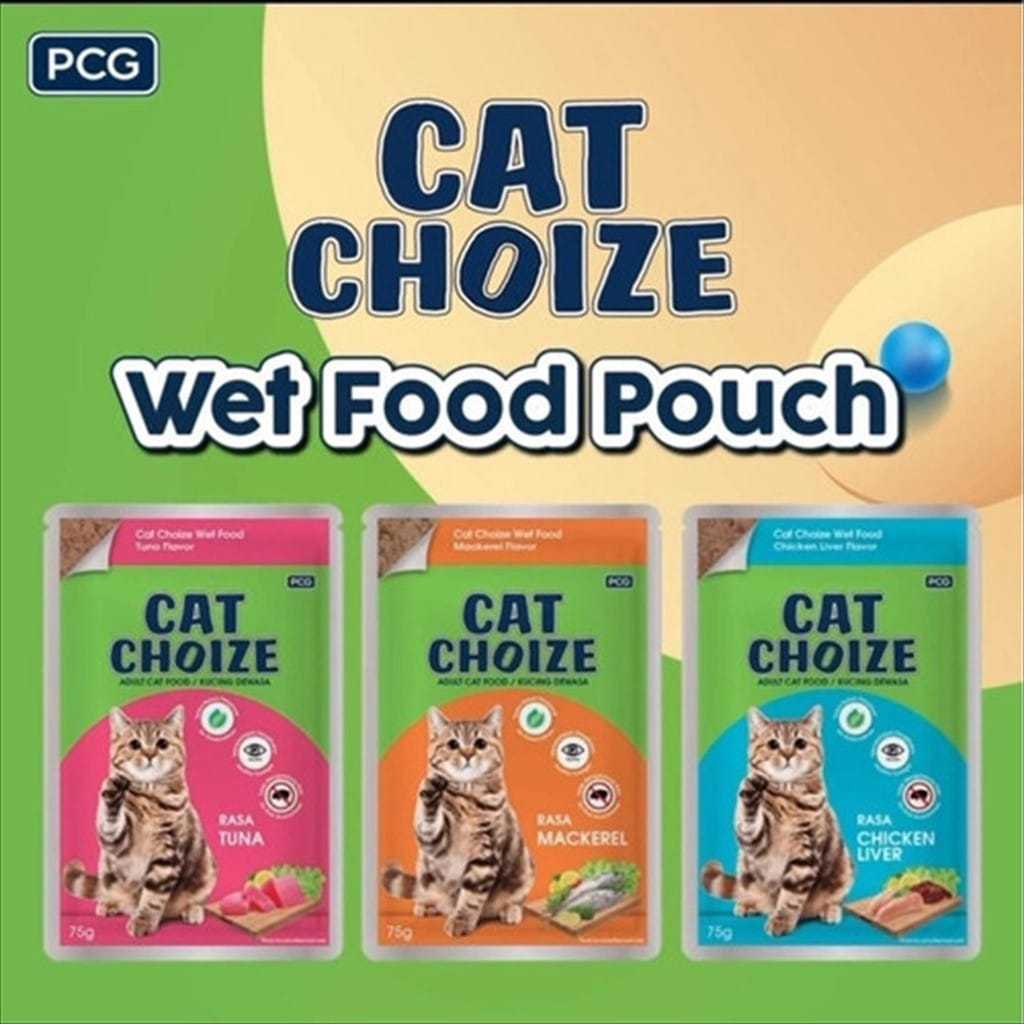 SASET CAT CHOIZE POUCH 75G Makanan Kucing Cat Choice Wet Food