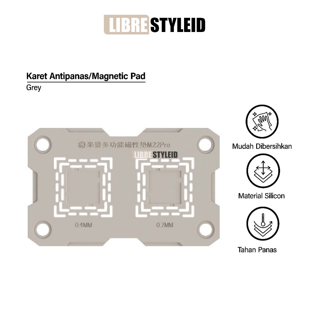 MIJING M22 Karet Antipanas Magnetik – Middle Frame Universal untuk Reballing PCB