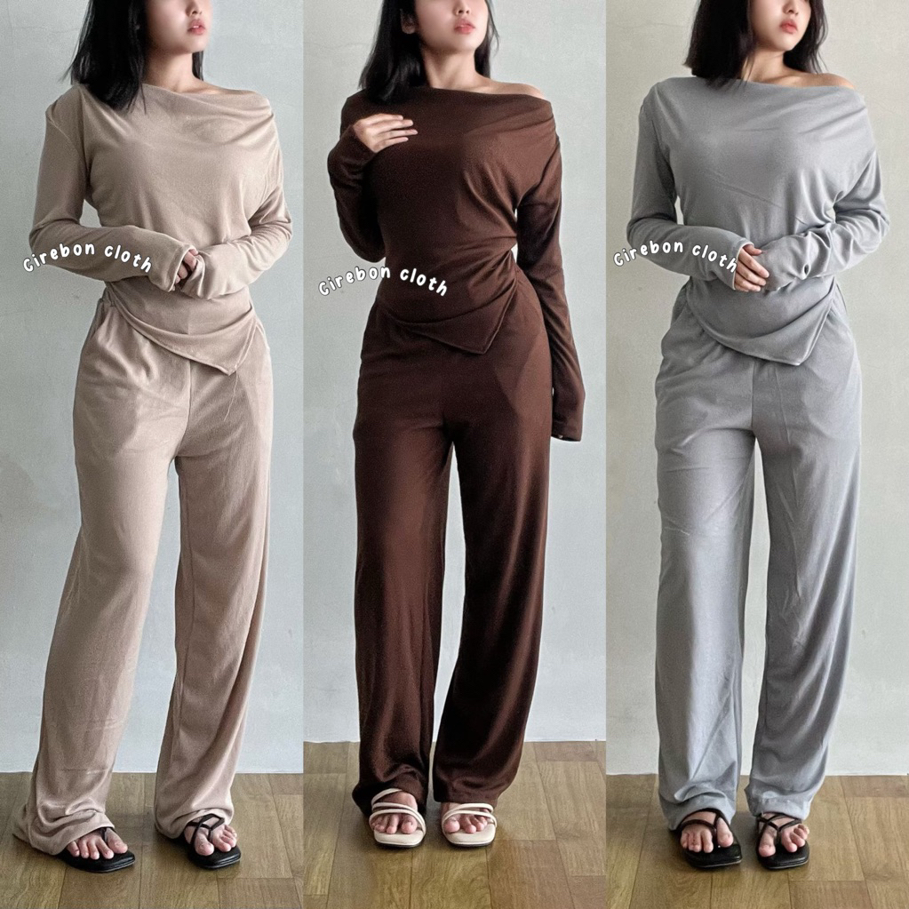 Kiyana Cirebon Cloth - Della One Set / Setelan Kulot Wanita / Setelan Wanita / Oneset Wanita /