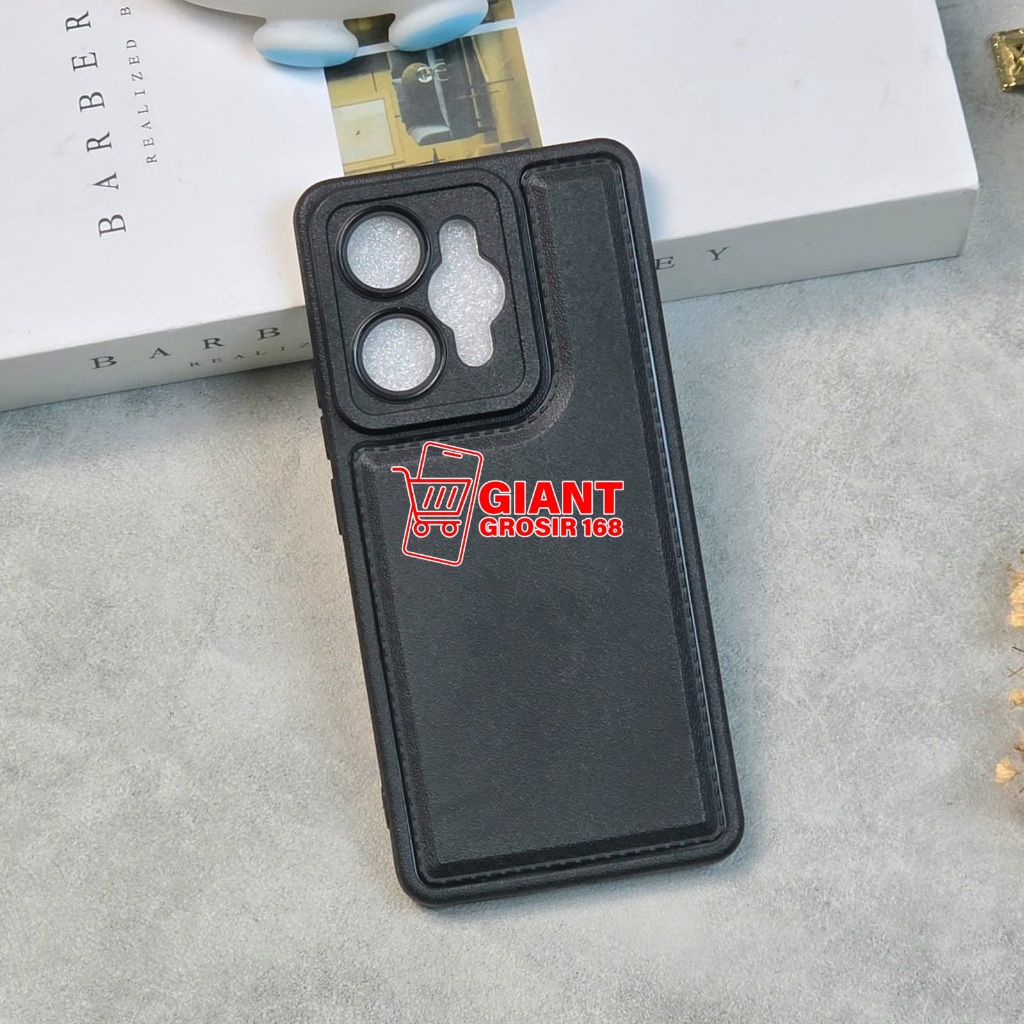 CASE REALME 15 REALME 15 PRO CASE LEATHER PRO CAMERA BLACK SOFTCASE REALME 15 REALME 15 PRO